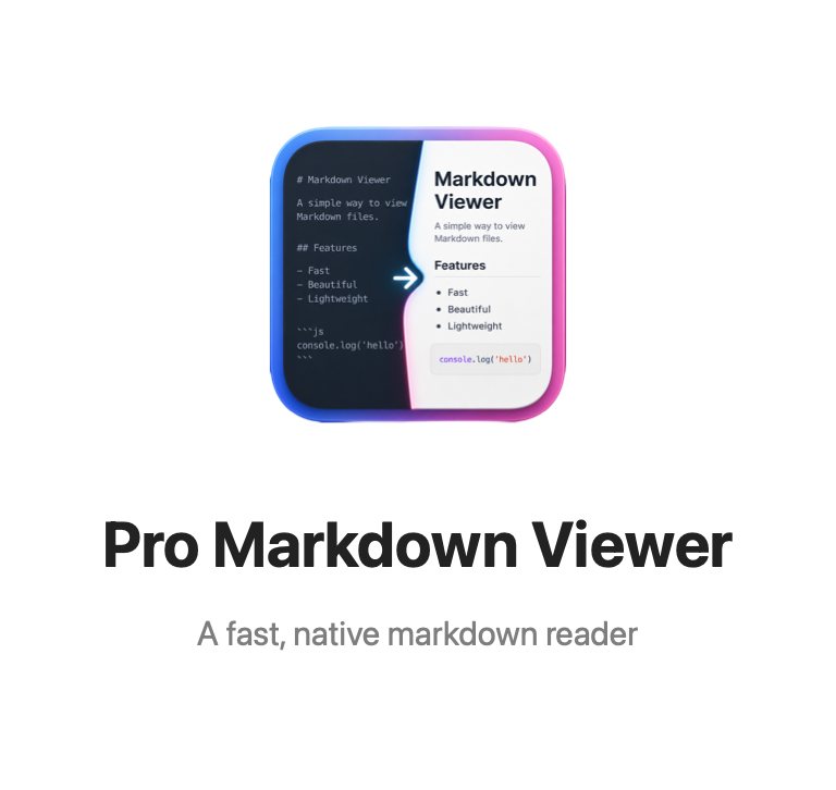 Pro Markdown Viewer for Mac