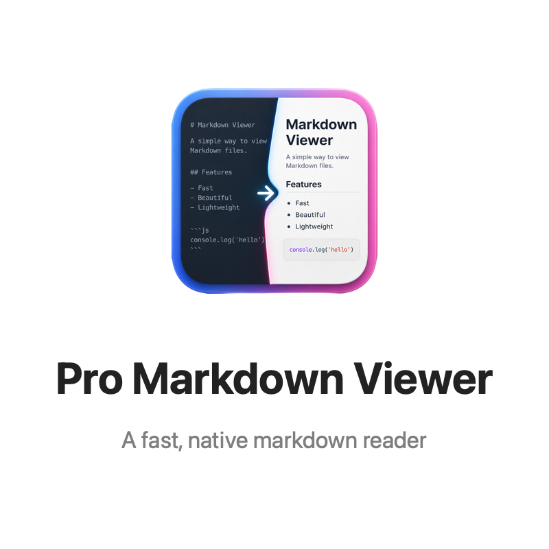 Pro Markdown Viewer for Mac